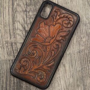 Floral Leather IPhone 12 Pro Case